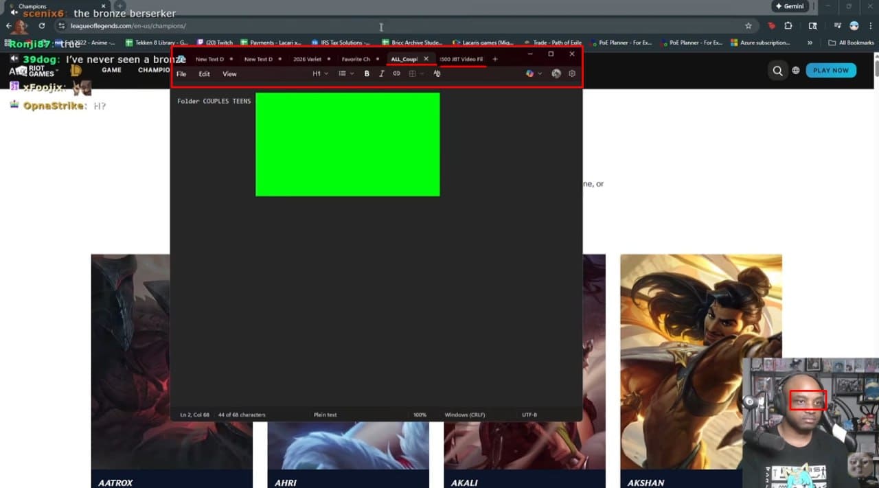 Стример Lacari бан